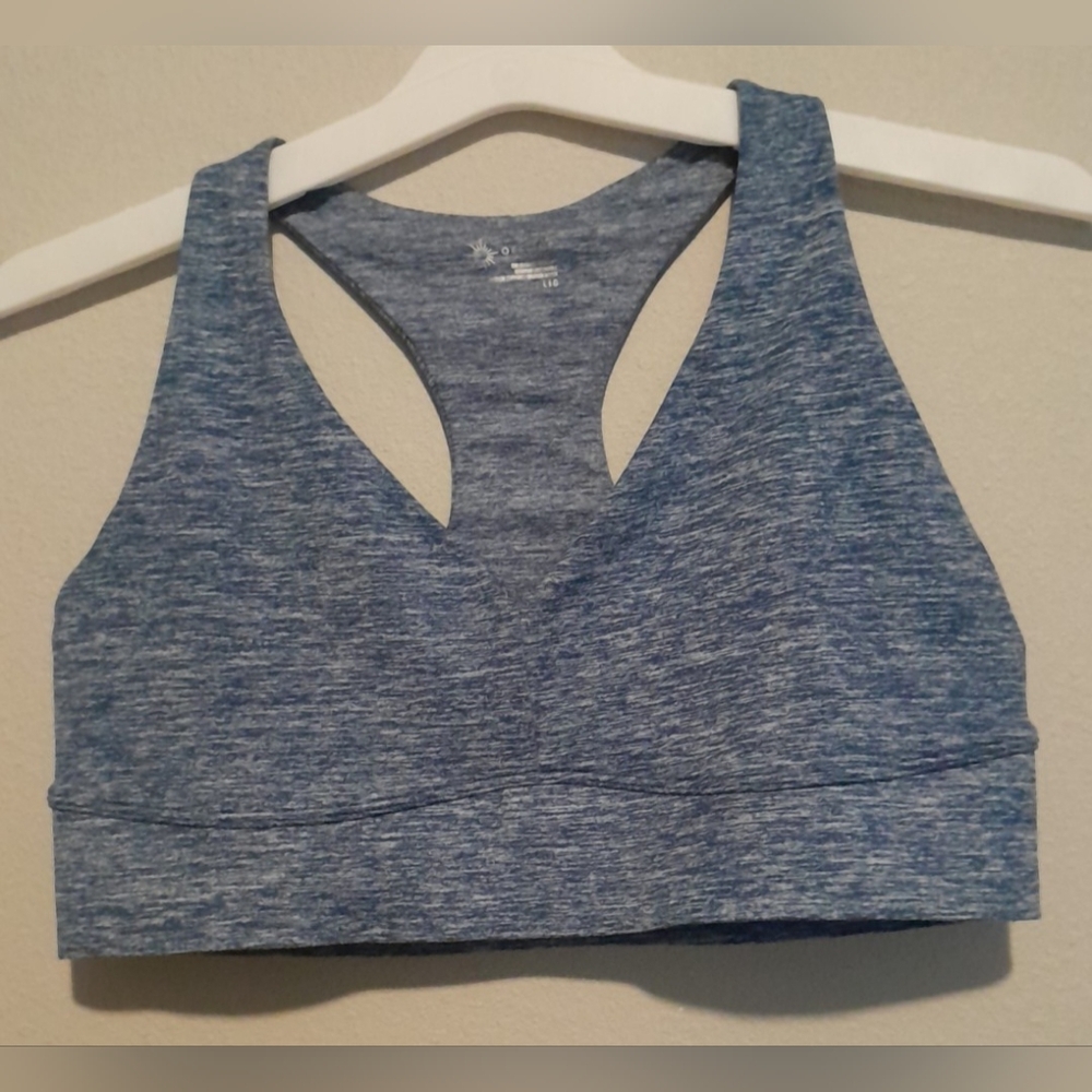 Aerie Blue and White Sports Bra - Picture 3 of 5